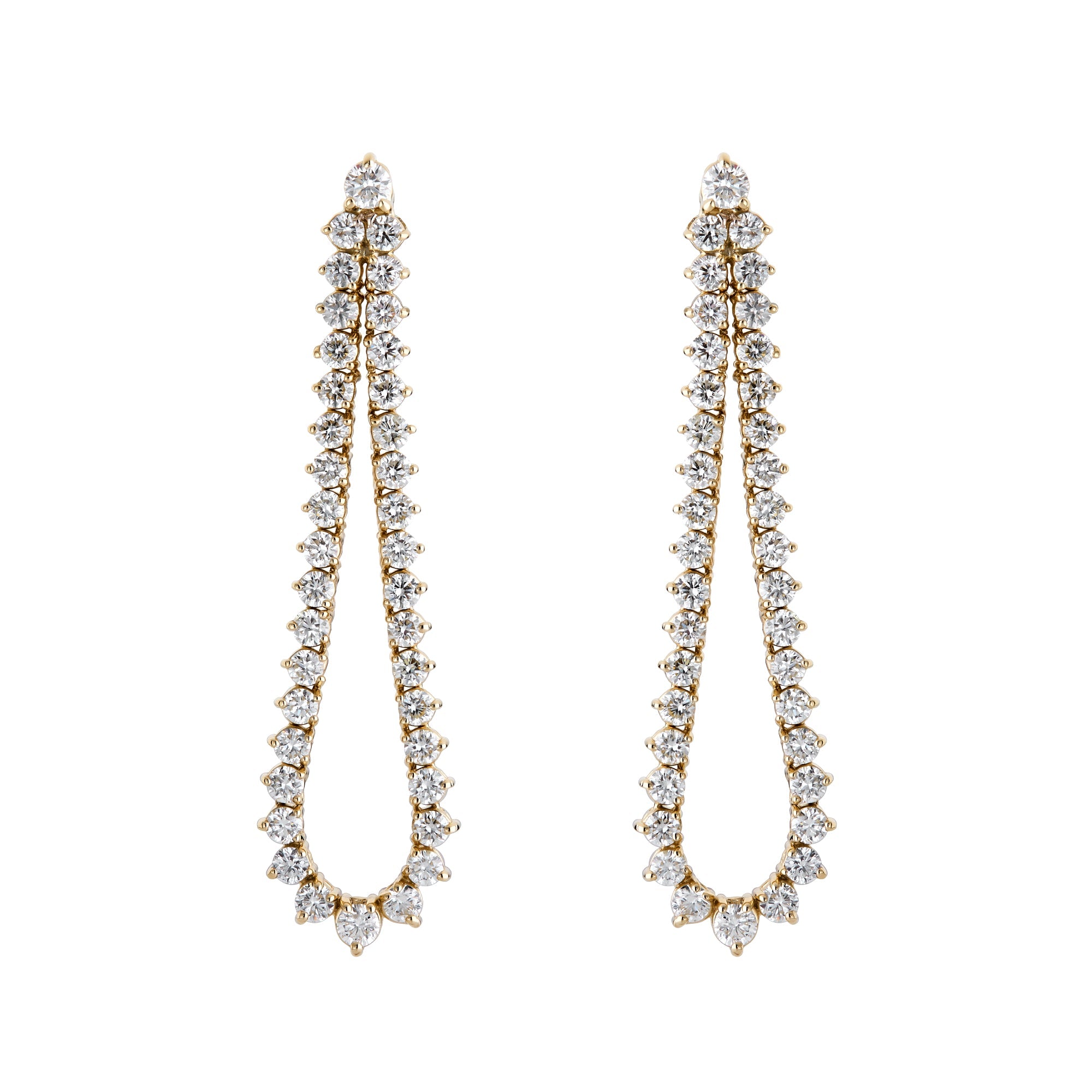 Graduated Flex Teardrop Outline Earring