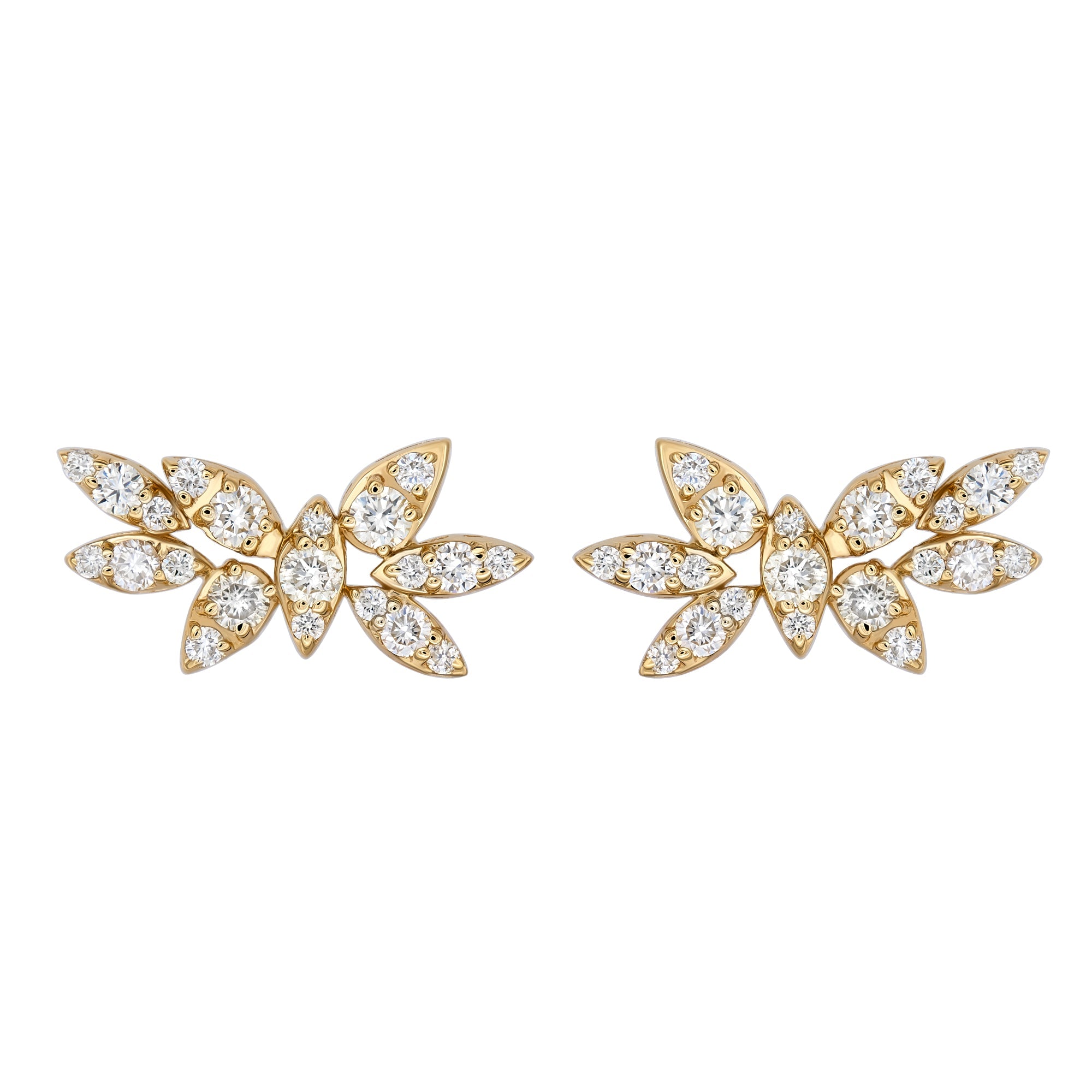 Marquise Illusion Floral Cluster Earrings