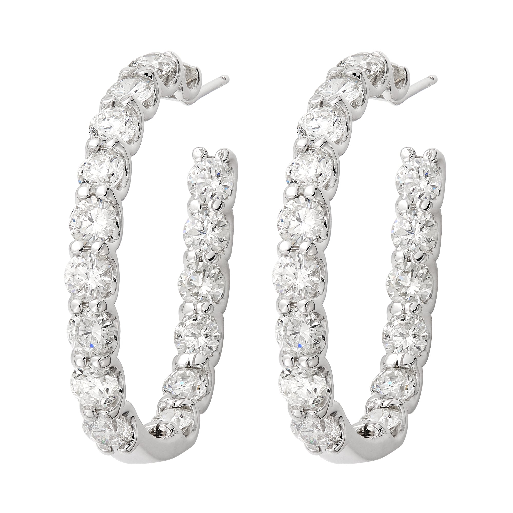 Elongated U Shape Hoops