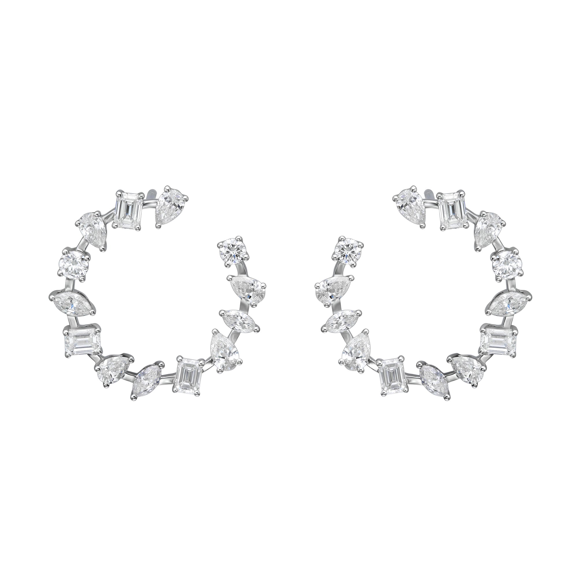 Multi Shape Open Hoops