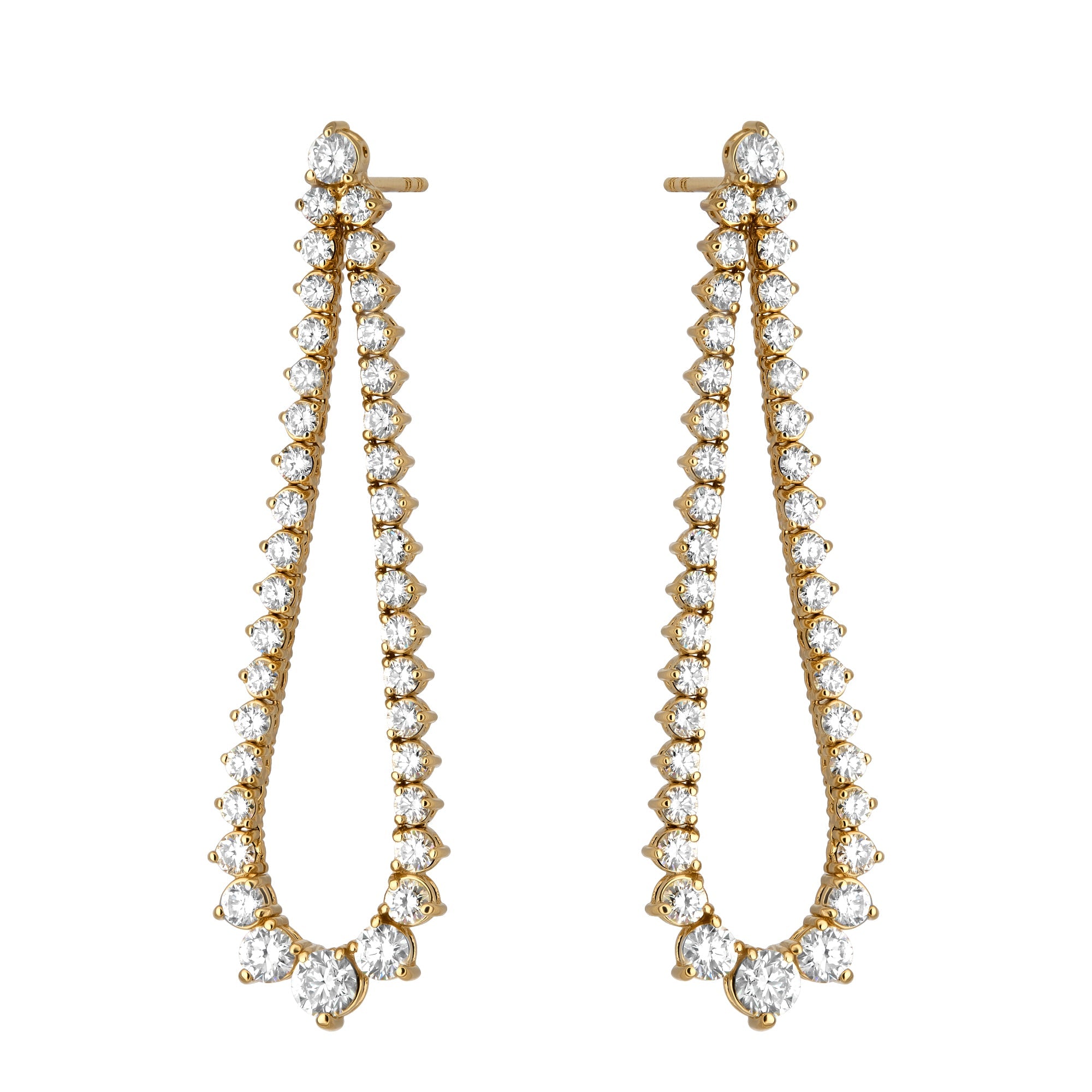 Graduated Flex Teardrop Outline Earring