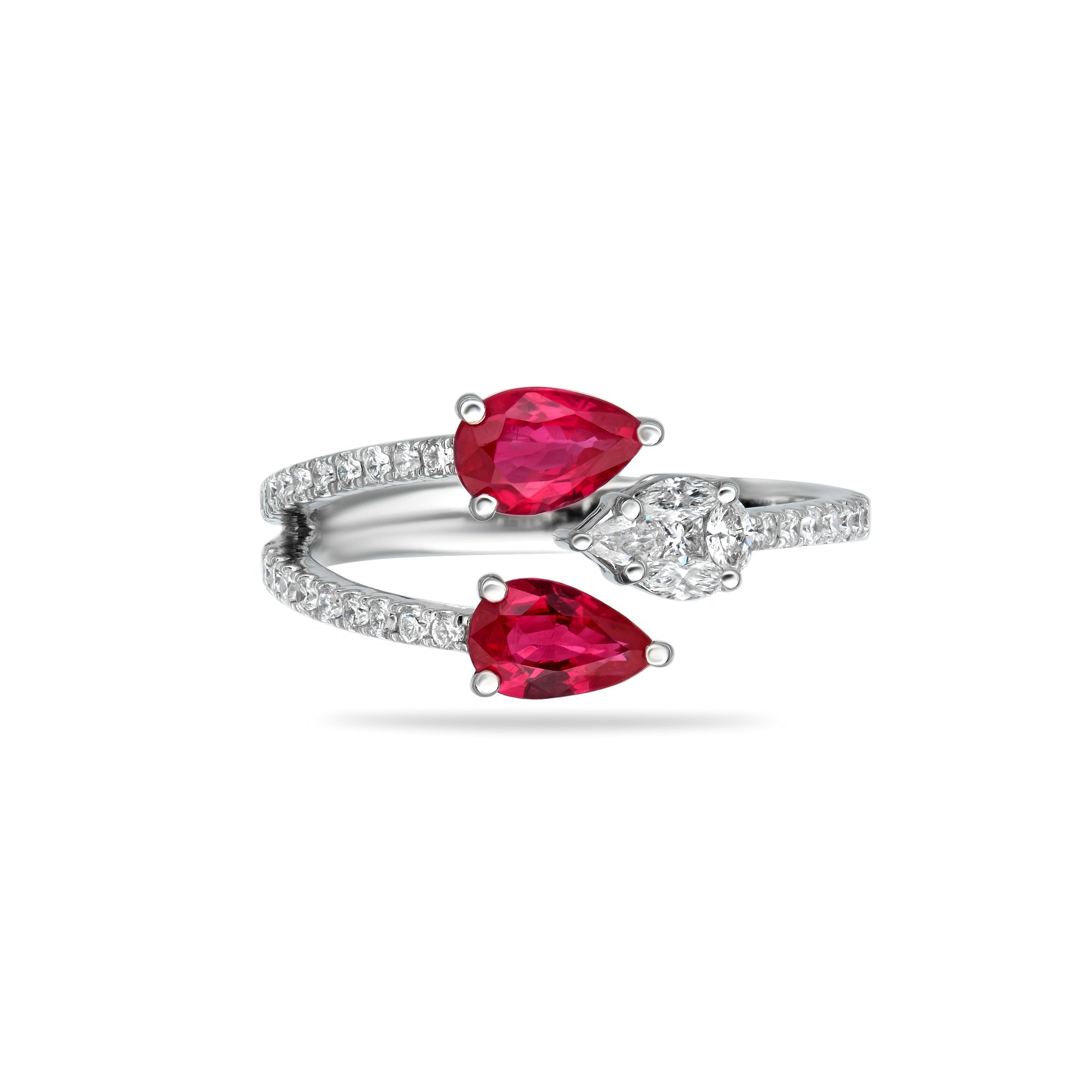 Fancy Color & Diamond Snake Wrap Ring