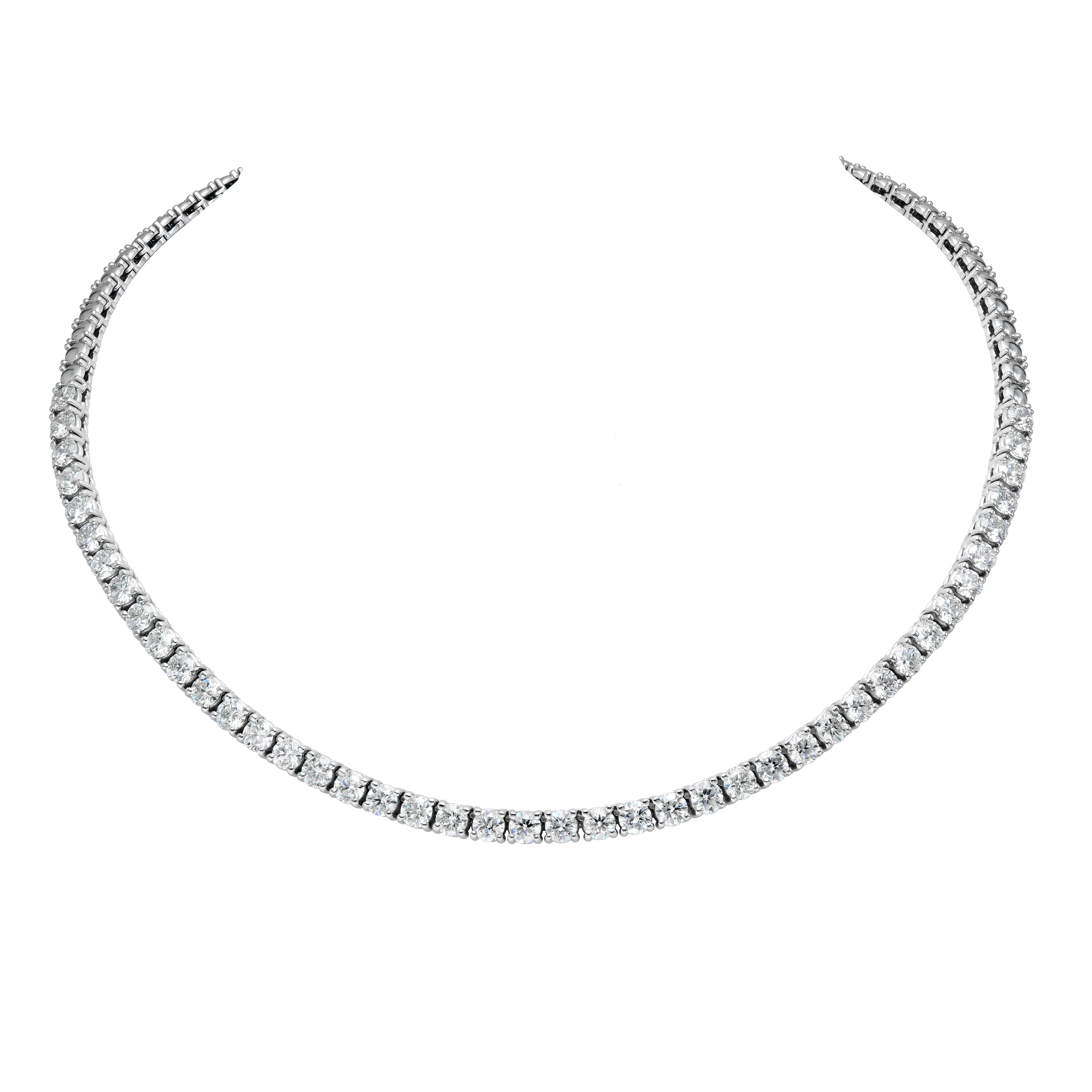 Halfway Illusion Tennis Necklace