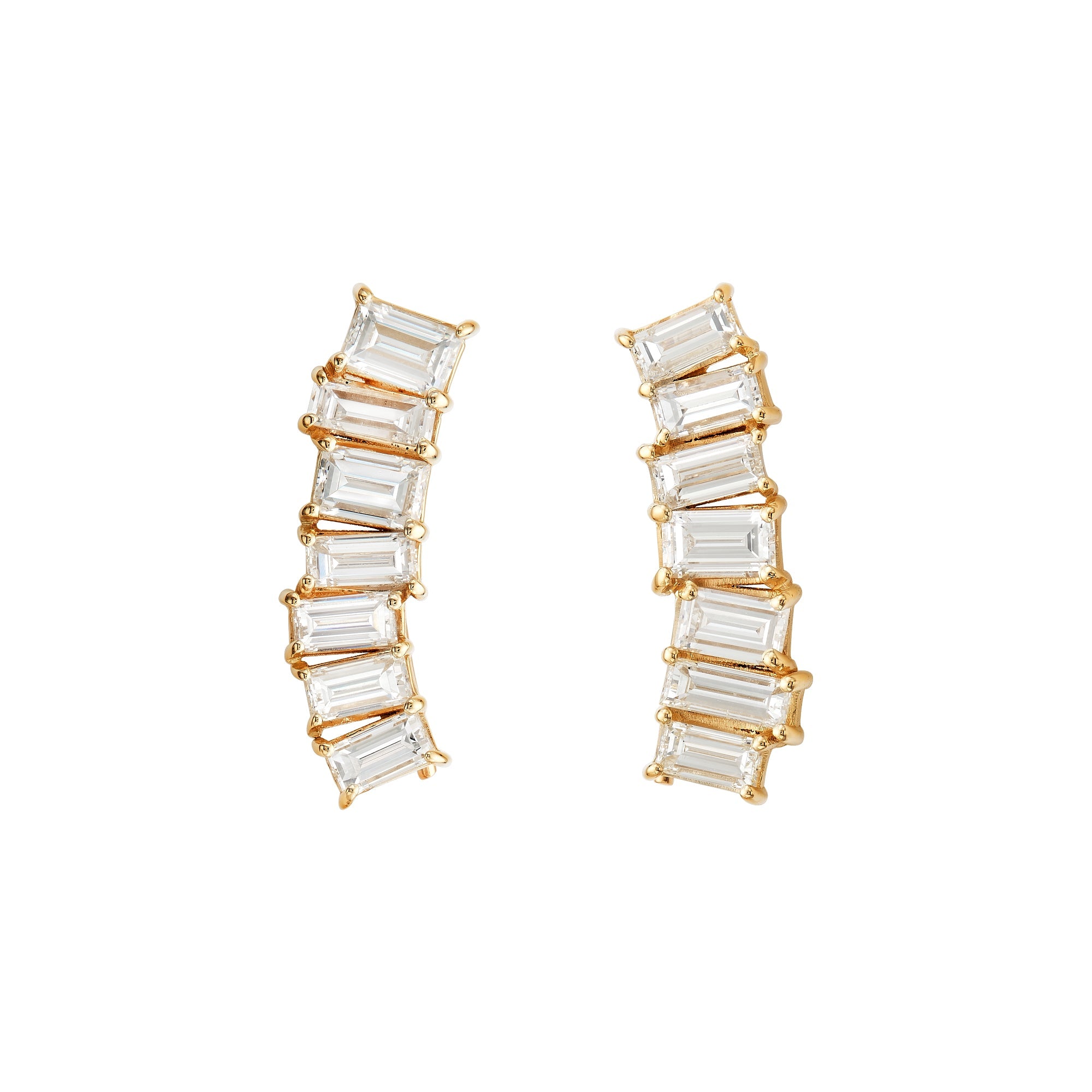 Baguette Climber Earring