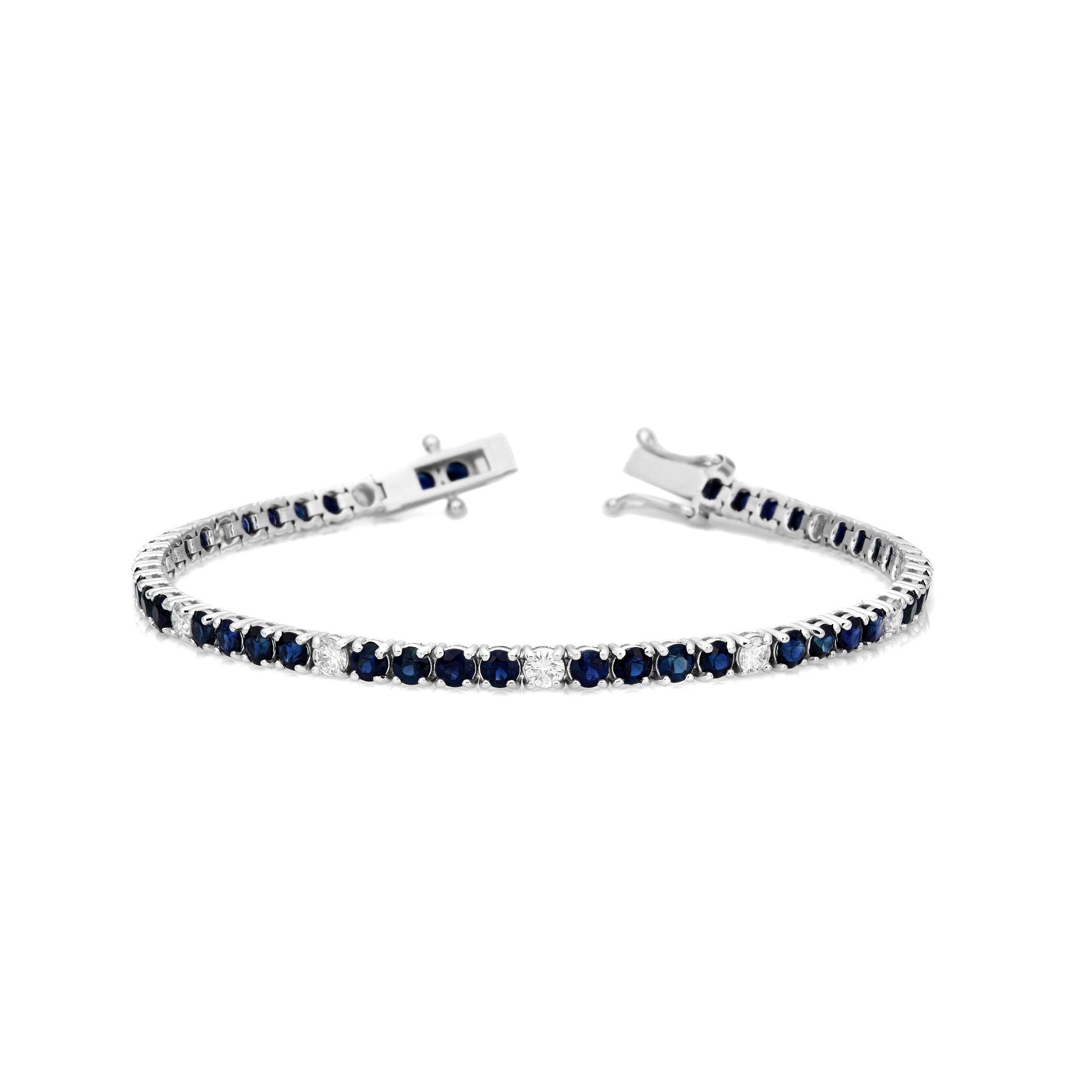 Alternating Diamond & Fancy Color Bracelet