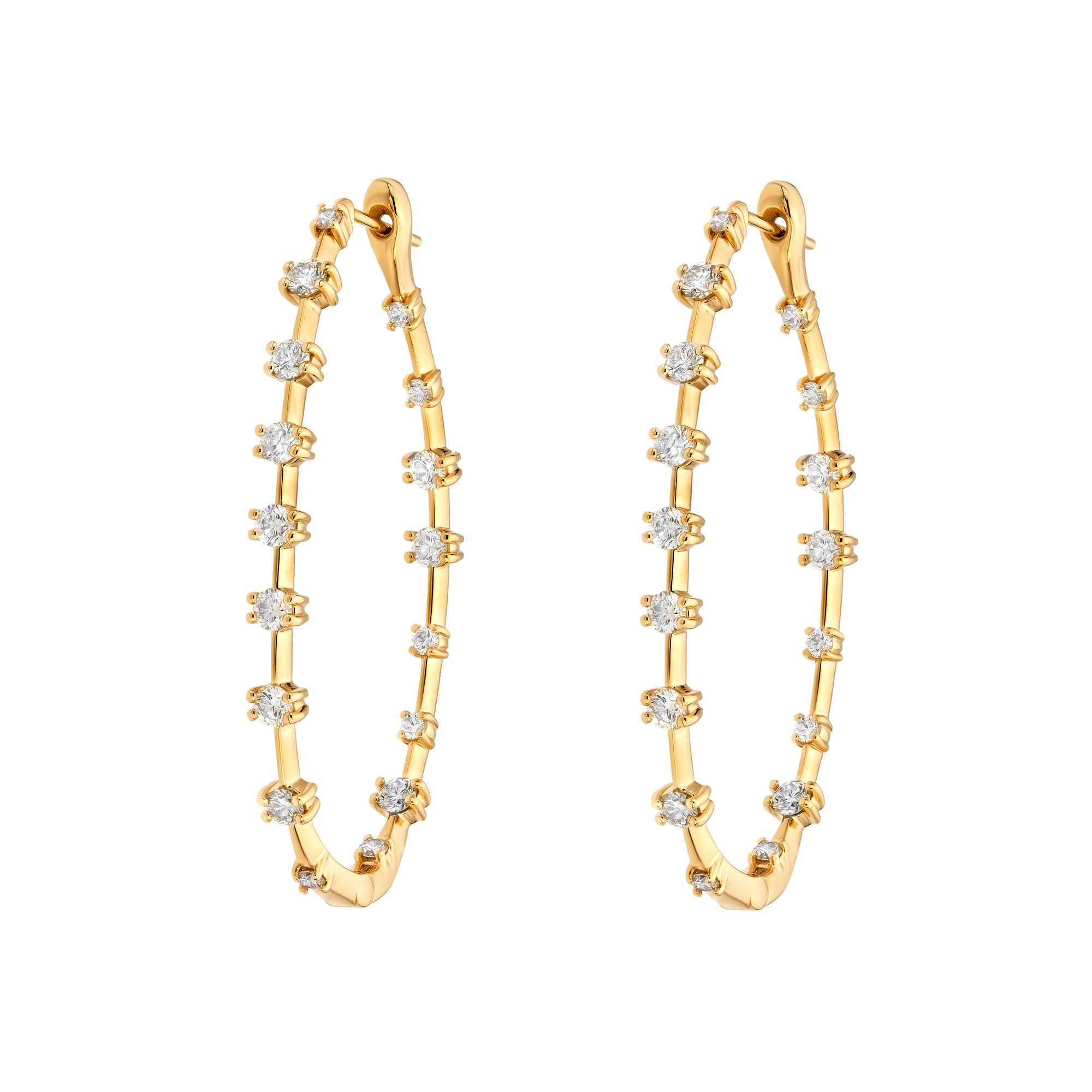 Oval Spaced Hoops
